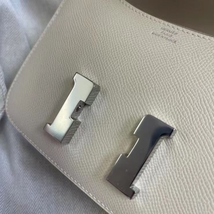 에르메스 콘스탄스18 나타 화이트 은장 앱송